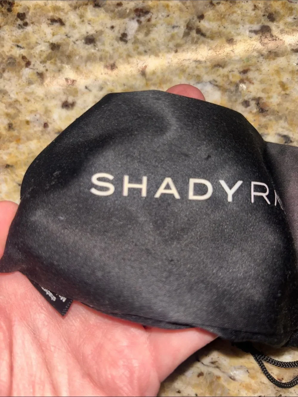 Kohl's Men’s Matte Black Sunglasses with Shady Rays cloth bag